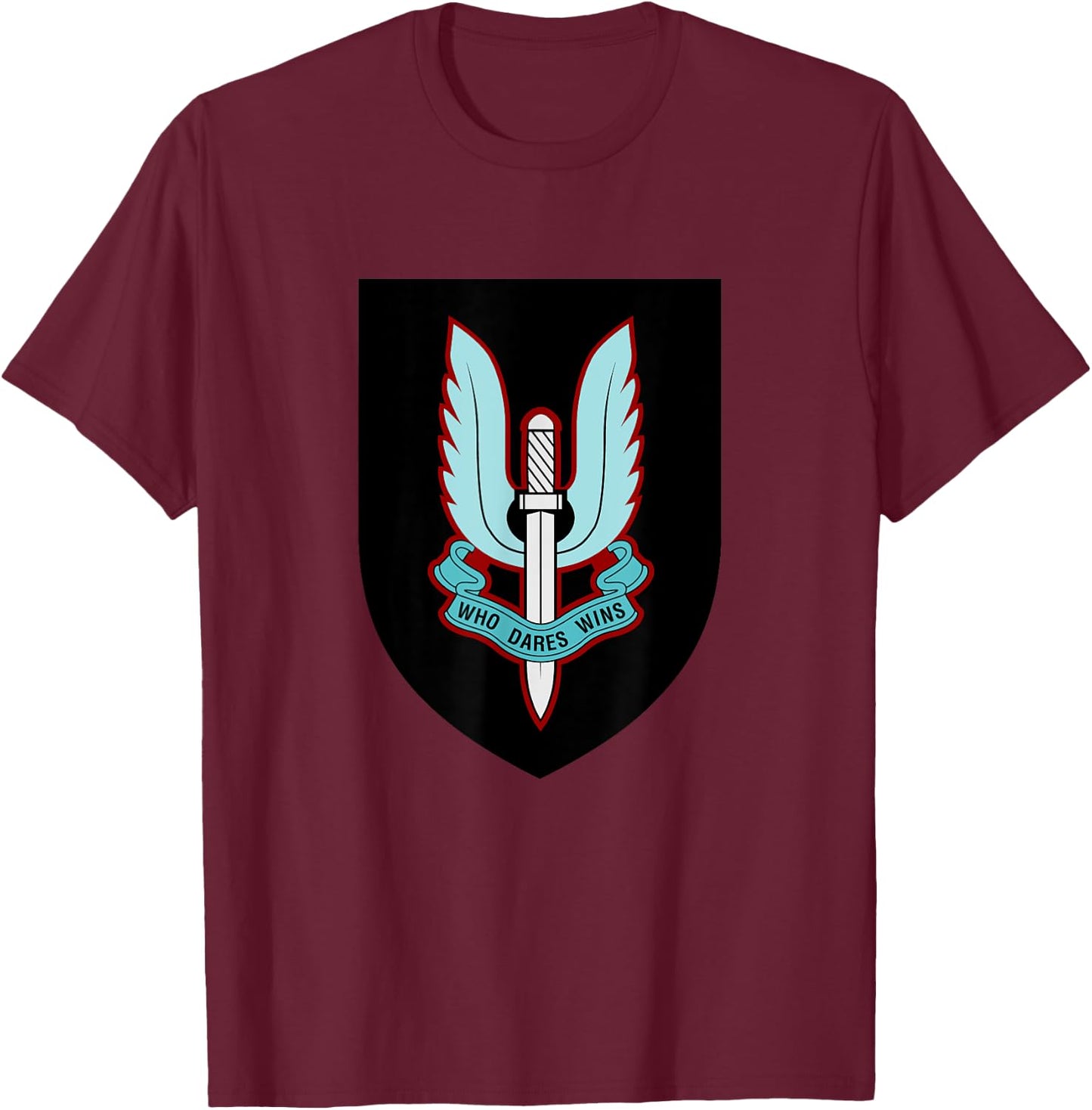 British Army Special Forces UK SAS Air Military Veteran T-Shirt - T-Shirt | Maroon