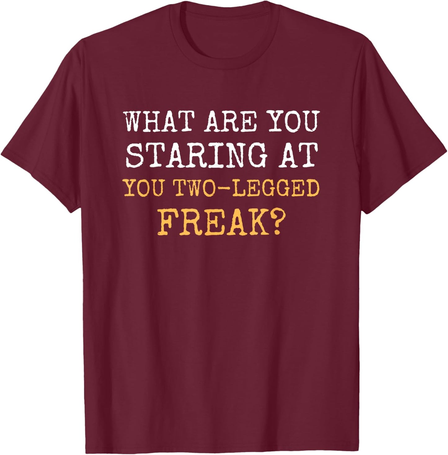 Funny Leg Amputee Gift Humor Prosthetic Leg Amputation Joke T-Shirt - T-Shirt | Maroon