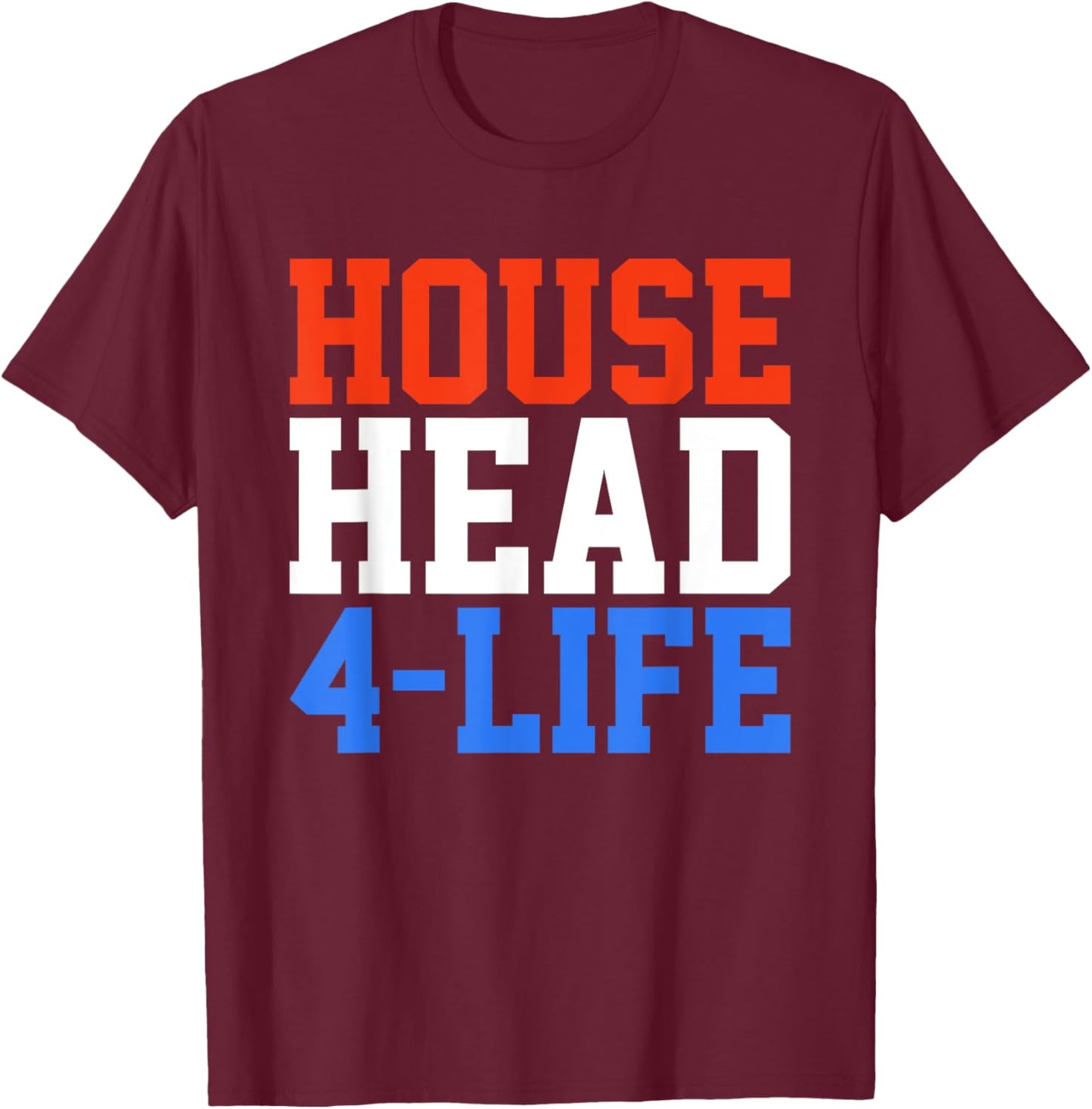 Househead 4 Life - House Music EDM DJ T-Shirt - T-Shirt | Maroon