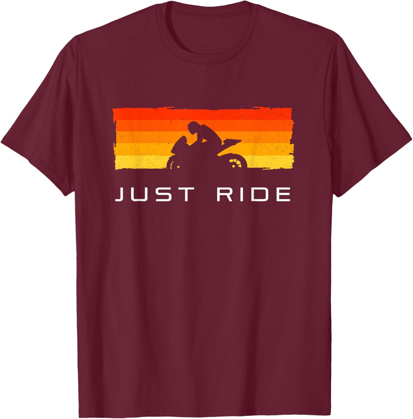 Motorcycle Clothing - Motorcycle T-Shirt - T-Shirt | Maroon