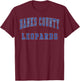 Banks County High School Leopards T-Shirt - T-Shirt | Maroon