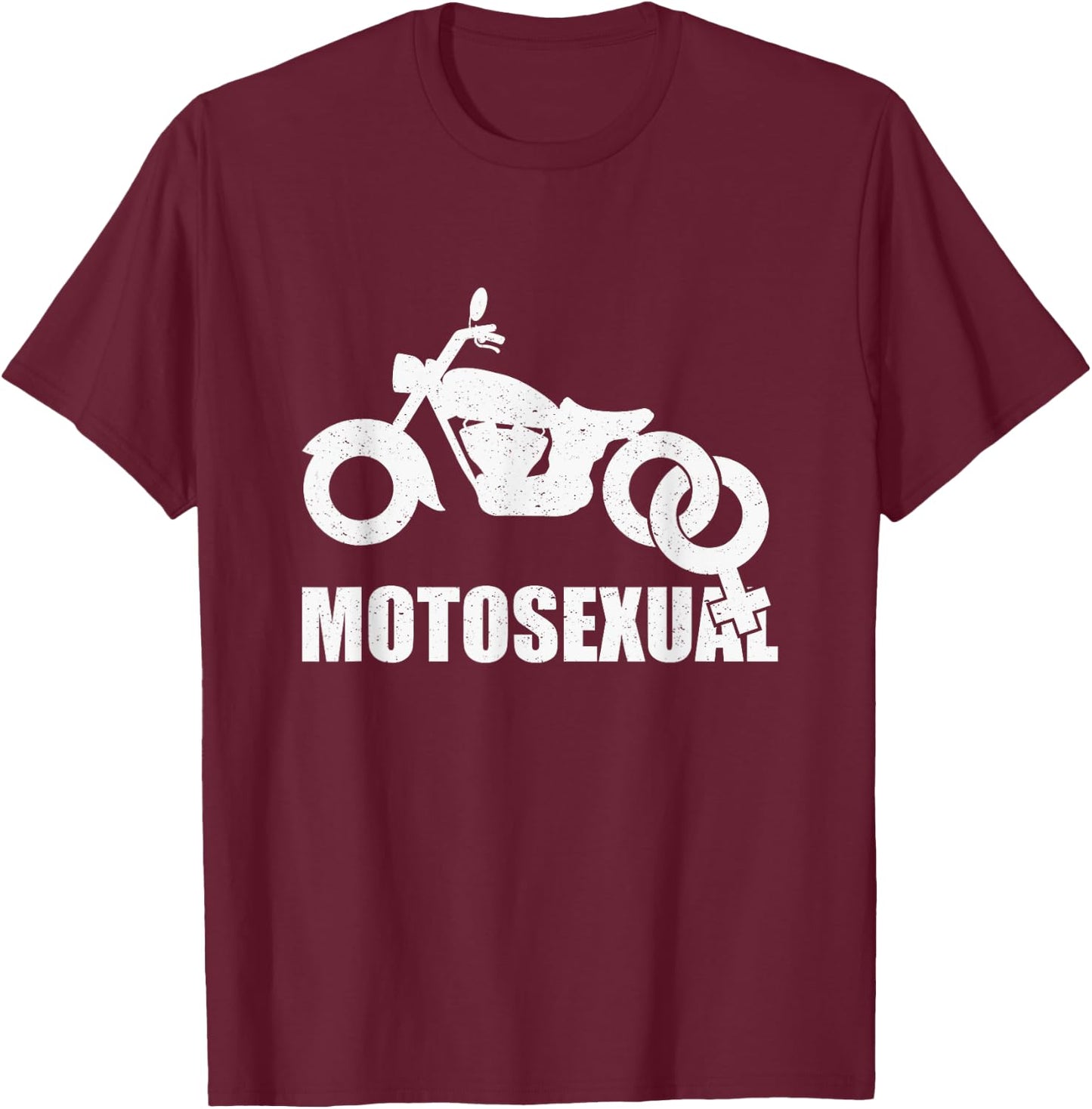 Motosexual Motorcycle Biker Bikes Men Retro Vintage Gift T-Shirt - T-Shirt | Maroon