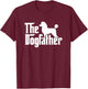 Poodle The Dogfather Cool Dog Daddy Dad Papa Father Men Kids T-Shirt - T-Shirt | Maroon
