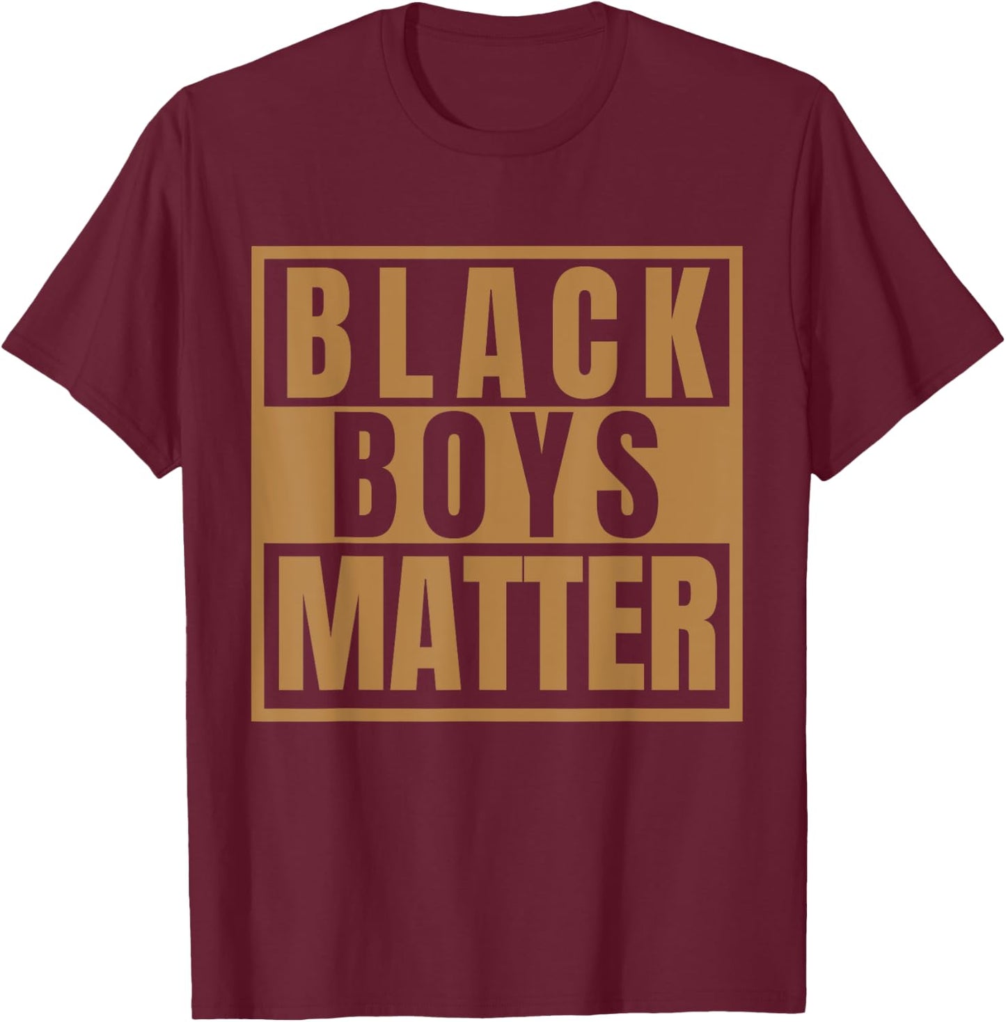 Black Boys Matter I Cant Keep Calm Melanin T-Shirt - T-Shirt | Maroon