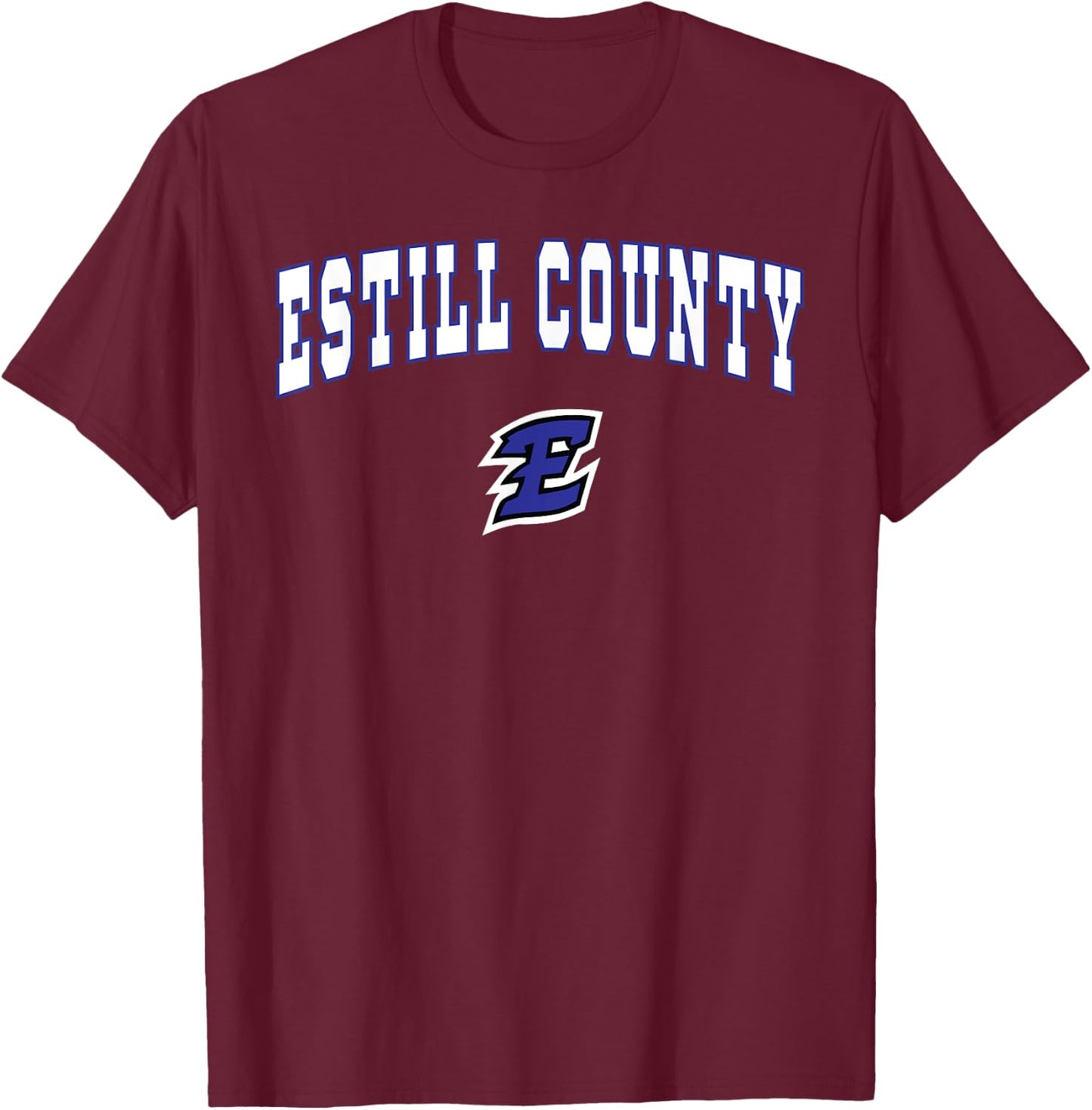 Estill County High School Engineers T-Shirt - T-Shirt | Maroon