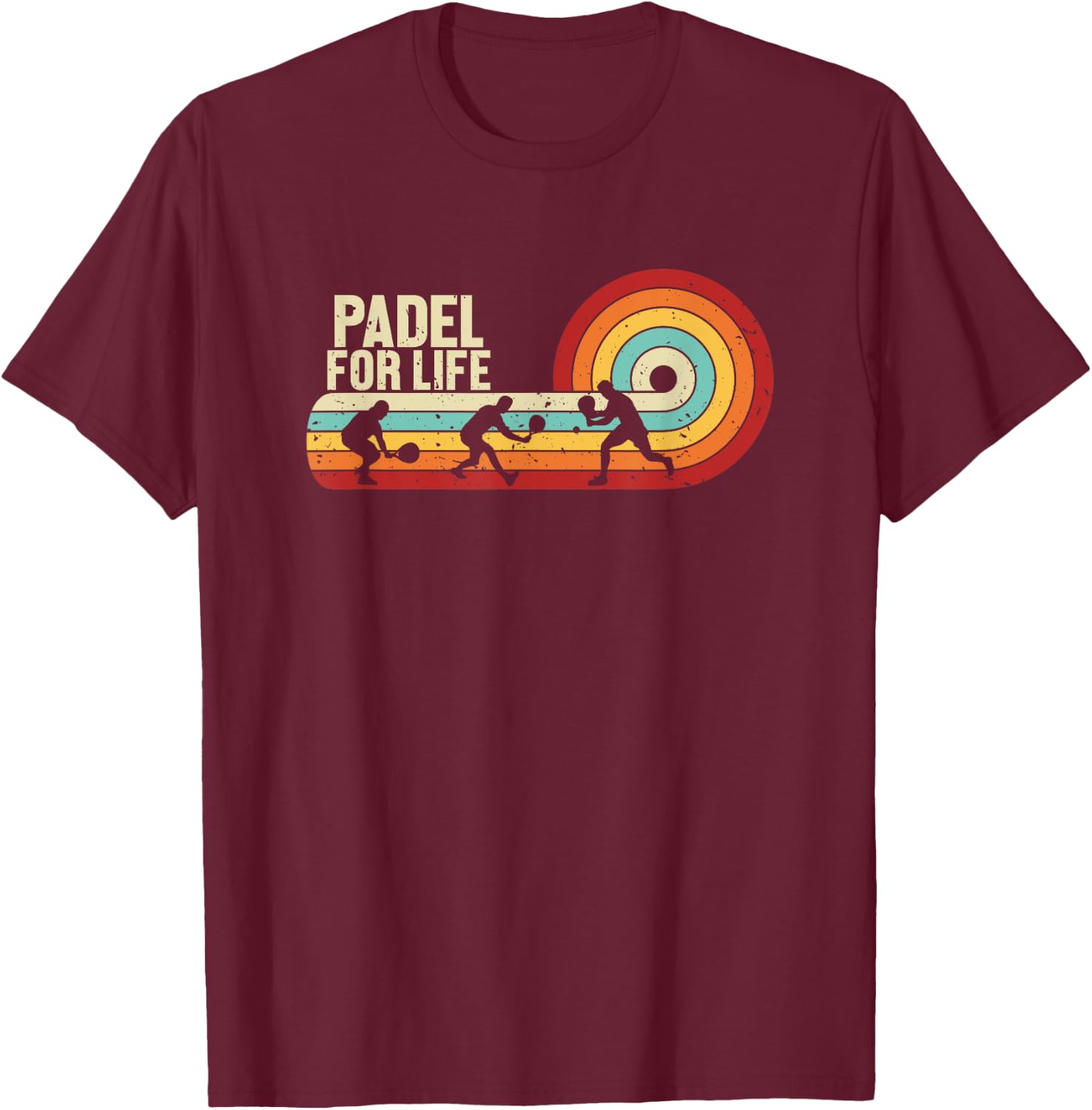 Padel for Life Paddleball Padel Tennis Platform Tennis Padel Women Girls Kids T-Shirt - T-Shirt | Maroon