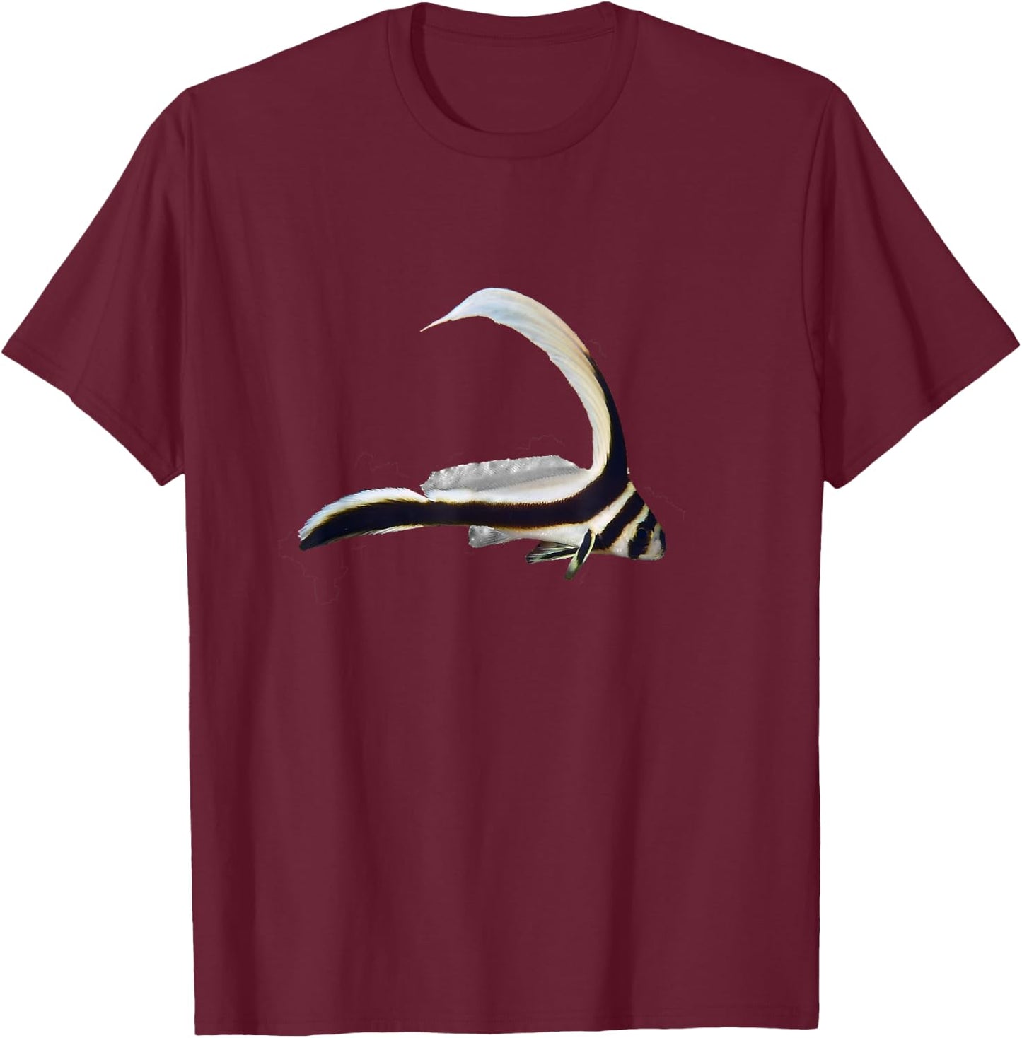 Cute Juvenile Spotted Drum Fish Photo Art Cutout on Front T-Shirt - T-Shirt | Maroon
