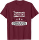 Vintage Bedford Indiana T-Shirt - T-Shirt | Maroon