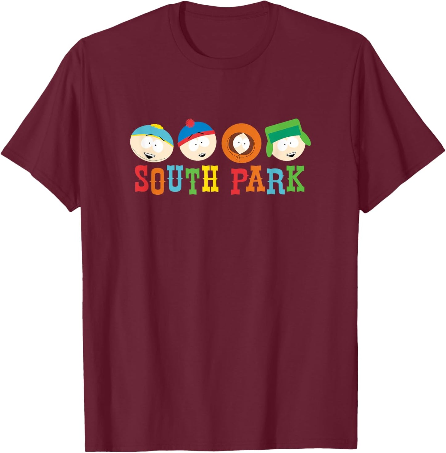 South Park Heads T-Shirt - T-Shirt | Maroon