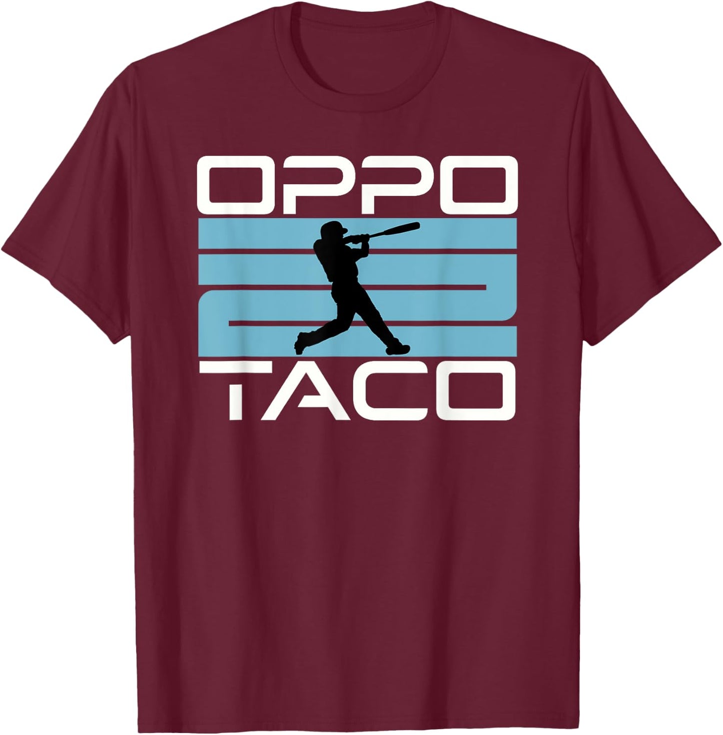Oppo Taco Baseball T-Shirt - T-Shirt | Maroon