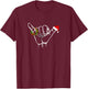 Shaka Sign Aloha Hand Good Vibe Hawaii Christmas Shaka T-Shirt - T-Shirt | Maroon