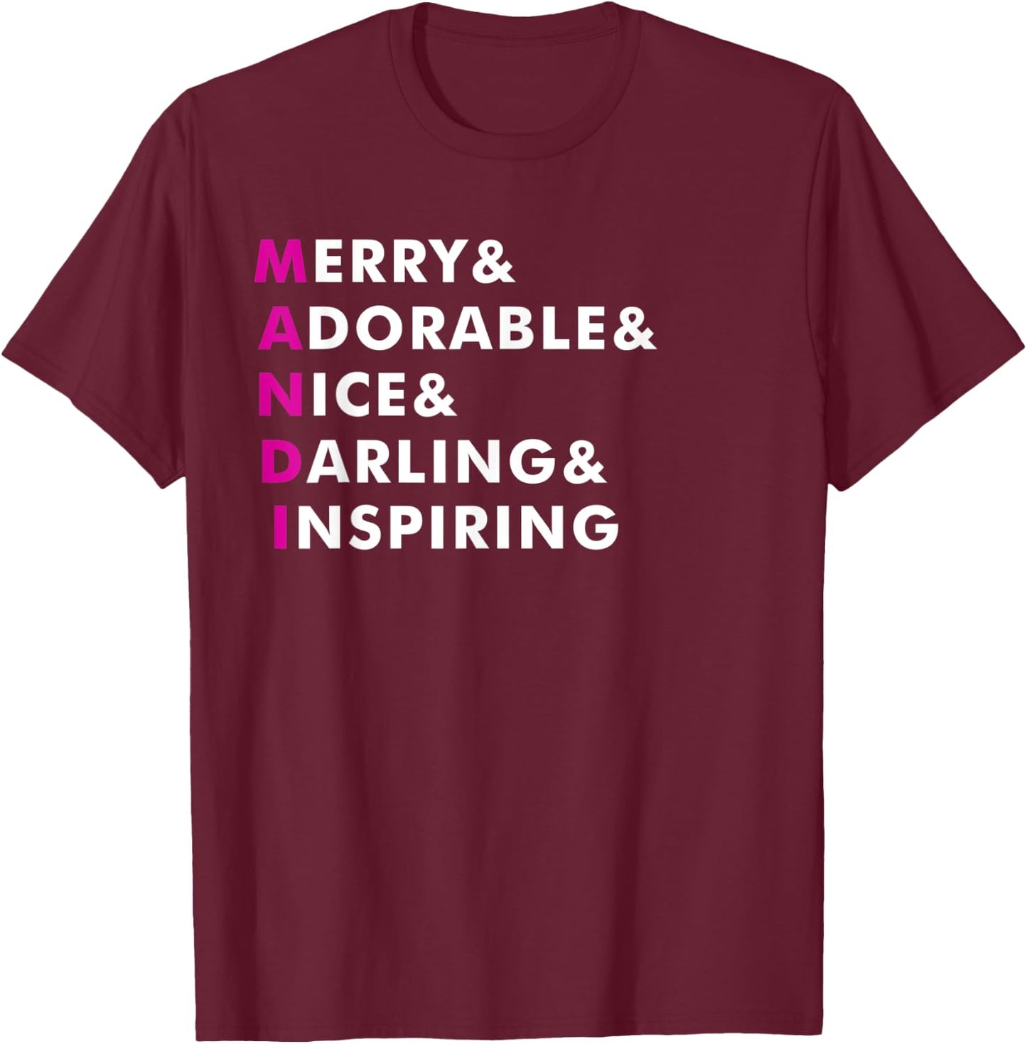 Mandi Name Shirt Personalized Gift T-Shirt - T-Shirt | Maroon