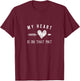 My Heart is On That Mat Shirt Wrestling Mom Jiu Jitsu Mom T-Shirt - T-Shirt | Maroon