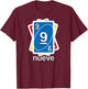 Noveno regalo de cumpleaños para niños para nueve, 9 años T-Shirt - T-Shirt | Maroon