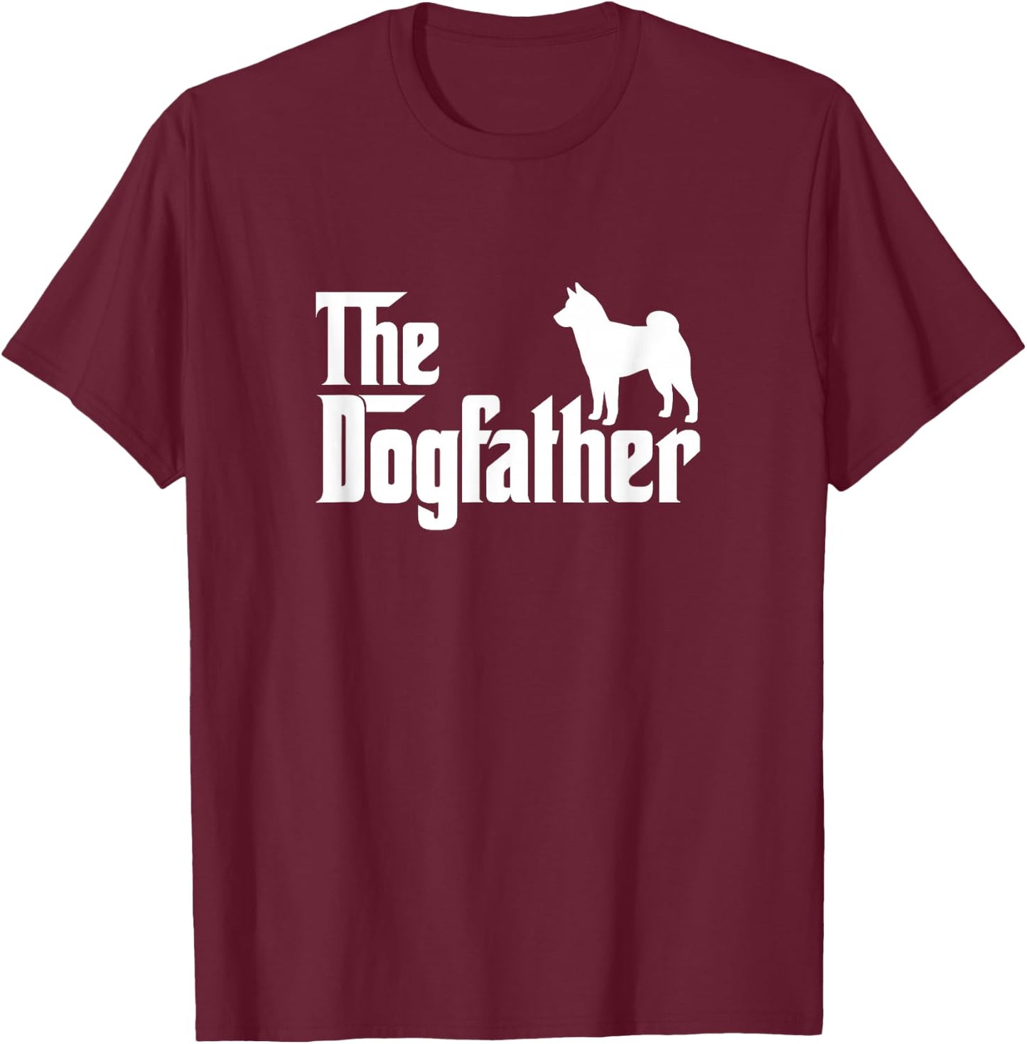 Shiba Inu Lover Gift DogFather T-Shirt - T-Shirt | Maroon