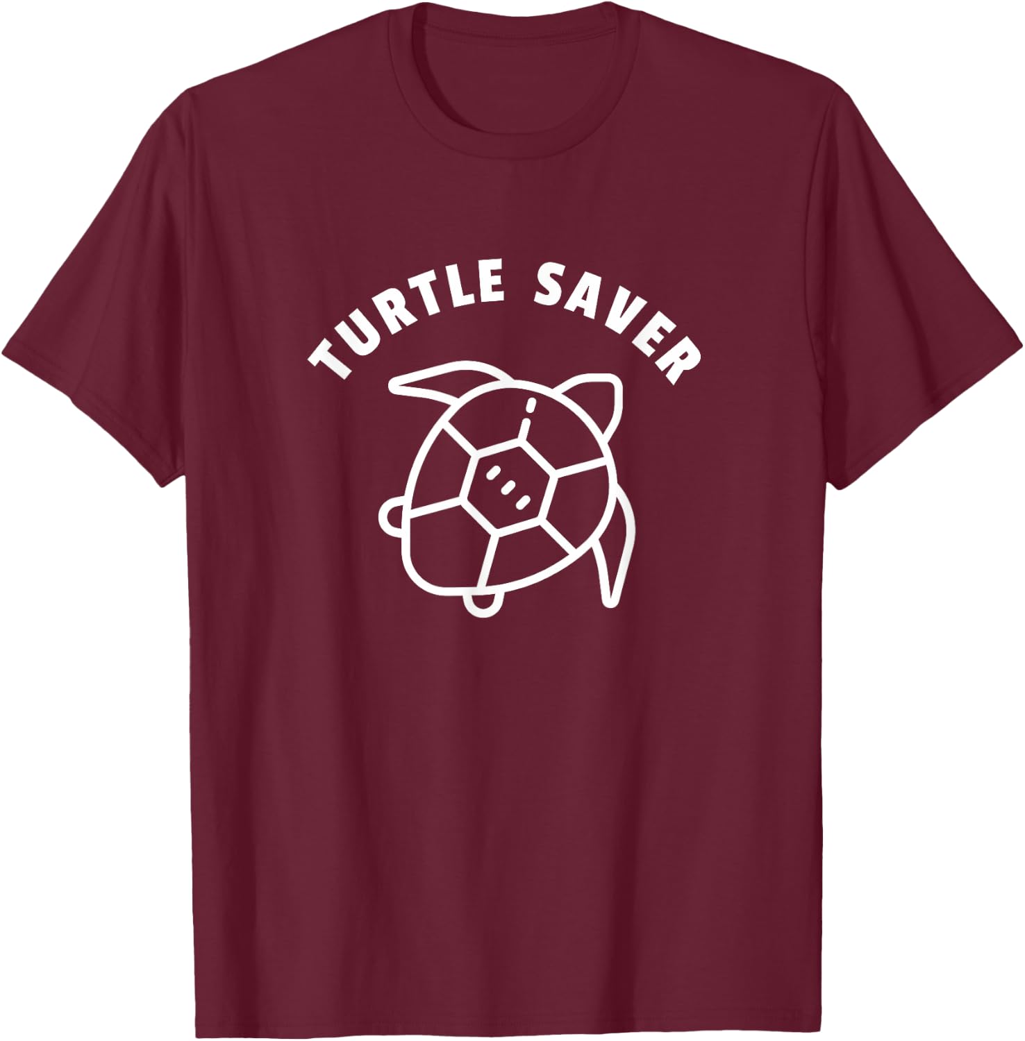 Turtle Saver Quote - Sea Turtle Graphic - Animal Rescue T-Shirt - T-Shirt | Maroon