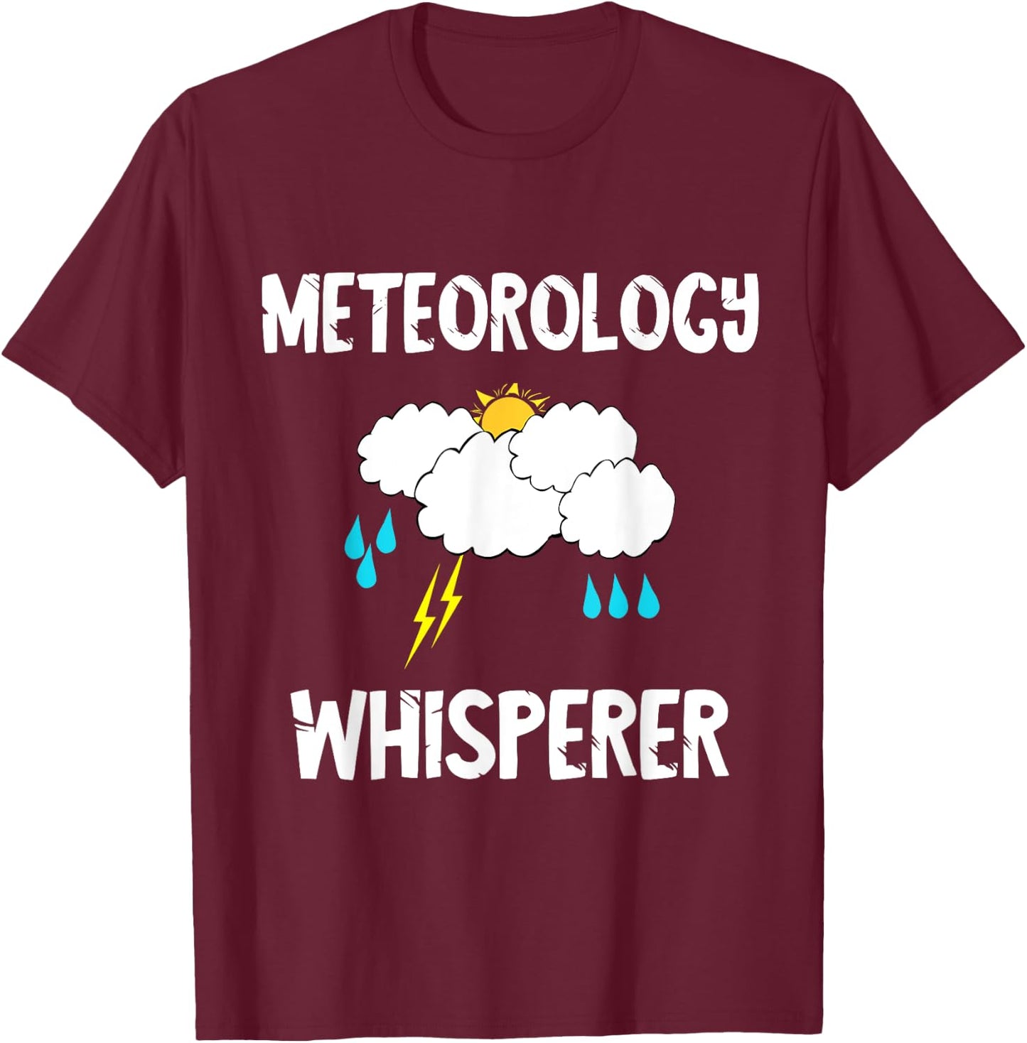 Meteorology Whisperer Meteorologist Forecaster T-Shirt - T-Shirt | Maroon