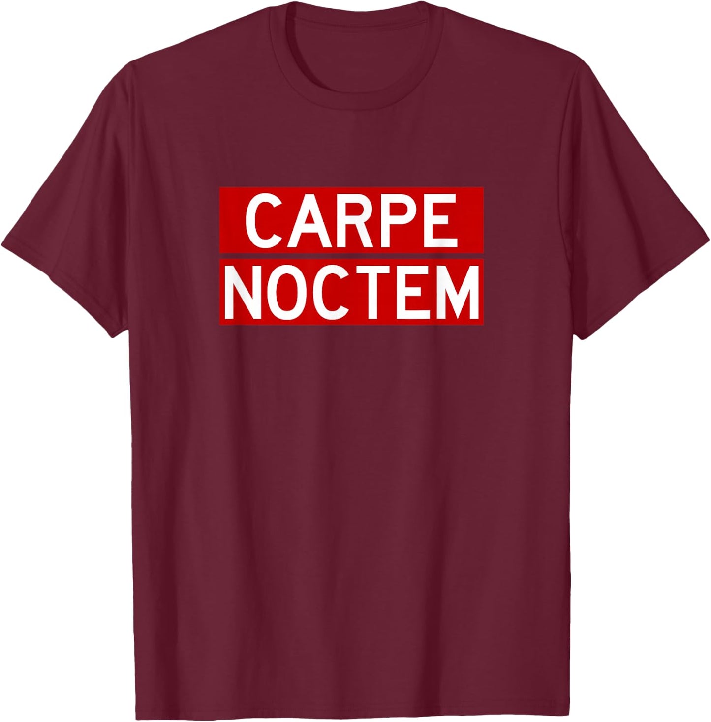 Carpe Noctem T-Shirt - T-Shirt | Maroon