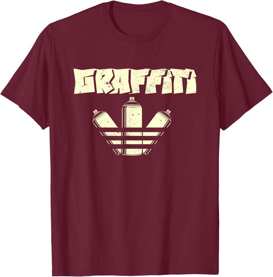 Graffiti | Street Urban Art Spray Paint | Graffiti Artist T-Shirt - T-Shirt | Maroon