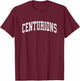 Centurions Mascot Vintage Athletic Sports Name Design T-Shirt - T-Shirt | Maroon
