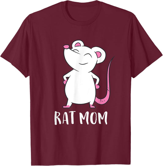 Rats Mom Cute Rat Mama T-Shirt - T-Shirt | Maroon
