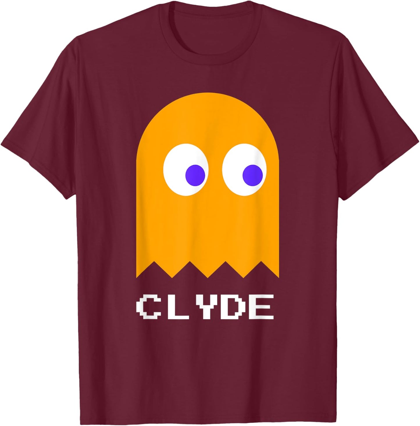 Retro Gamer Nerd CLYDE Halloween Costume T-Shirt - T-Shirt | Maroon