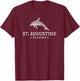 St. Augustine Florida Dolphin Vacation Souvenir Boys Girls T-Shirt - T-Shirt | Maroon