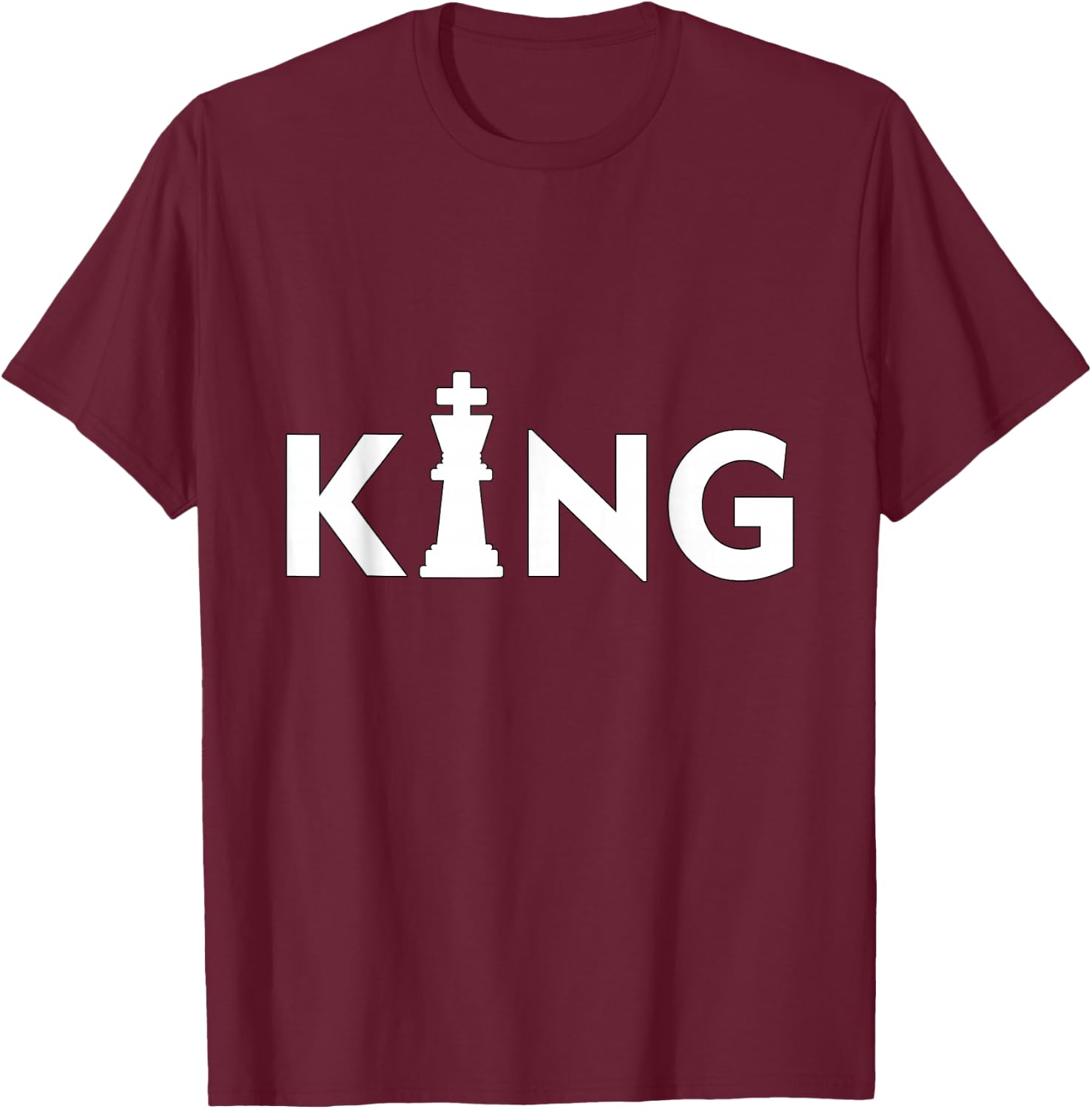 King Chess Figure Birthday | Chess Piece | Chessman | Gift T-Shirt - T-Shirt | Maroon