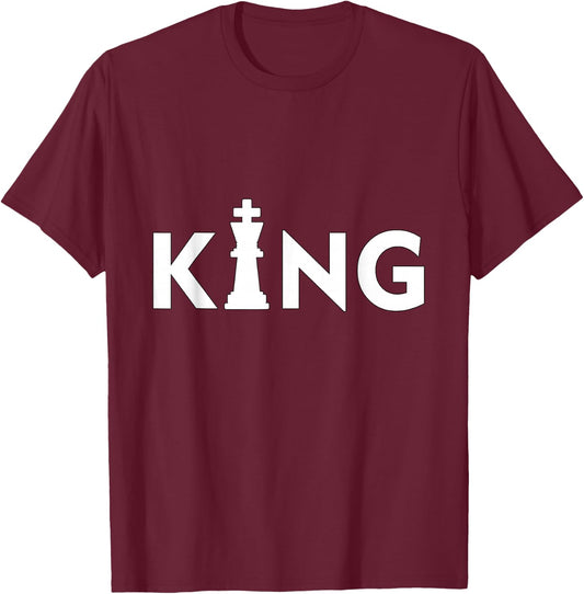 King Chess Figure Birthday | Chess Piece | Chessman | Gift T-Shirt - T-Shirt | Maroon