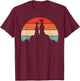 Whippet Dog Lover Vintage Retro Sunset Gift Women T-Shirt - T-Shirt | Maroon
