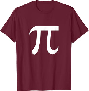 Pi 3.14 Number Symbol Math Science Gift T-Shirt - T-Shirt | Maroon