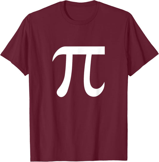 Pi 3.14 Number Symbol Math Science Gift T-Shirt - T-Shirt | Maroon