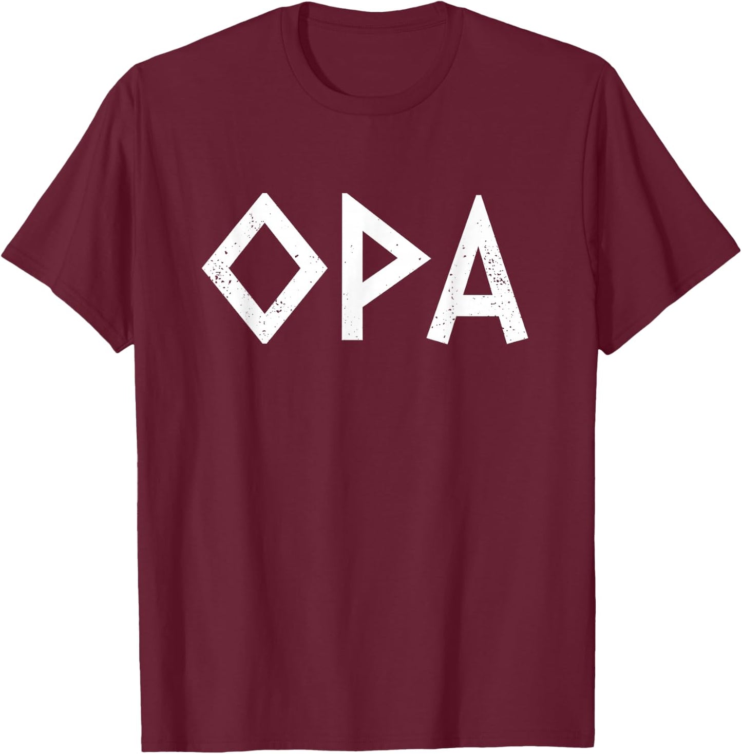 Opa Ancient Greek Pride Greek Flag Funny Greek Party Greece T-Shirt - T-Shirt | Maroon