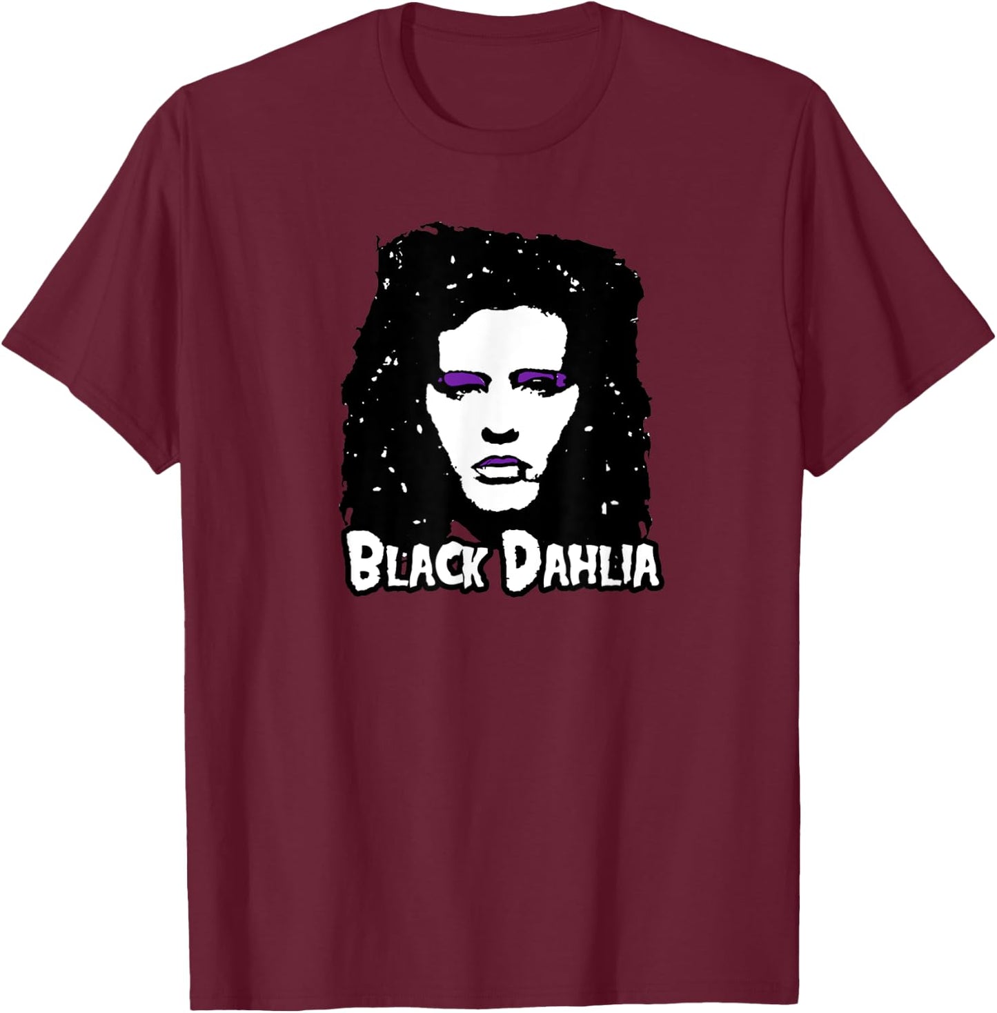 Black Dahlia True Crime Mugshot T-Shirt - T-Shirt | Maroon