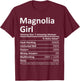 MAGNOLIA GIRL AR ARKANSAS Funny City Home Roots USA Gift T-Shirt - T-Shirt | Maroon