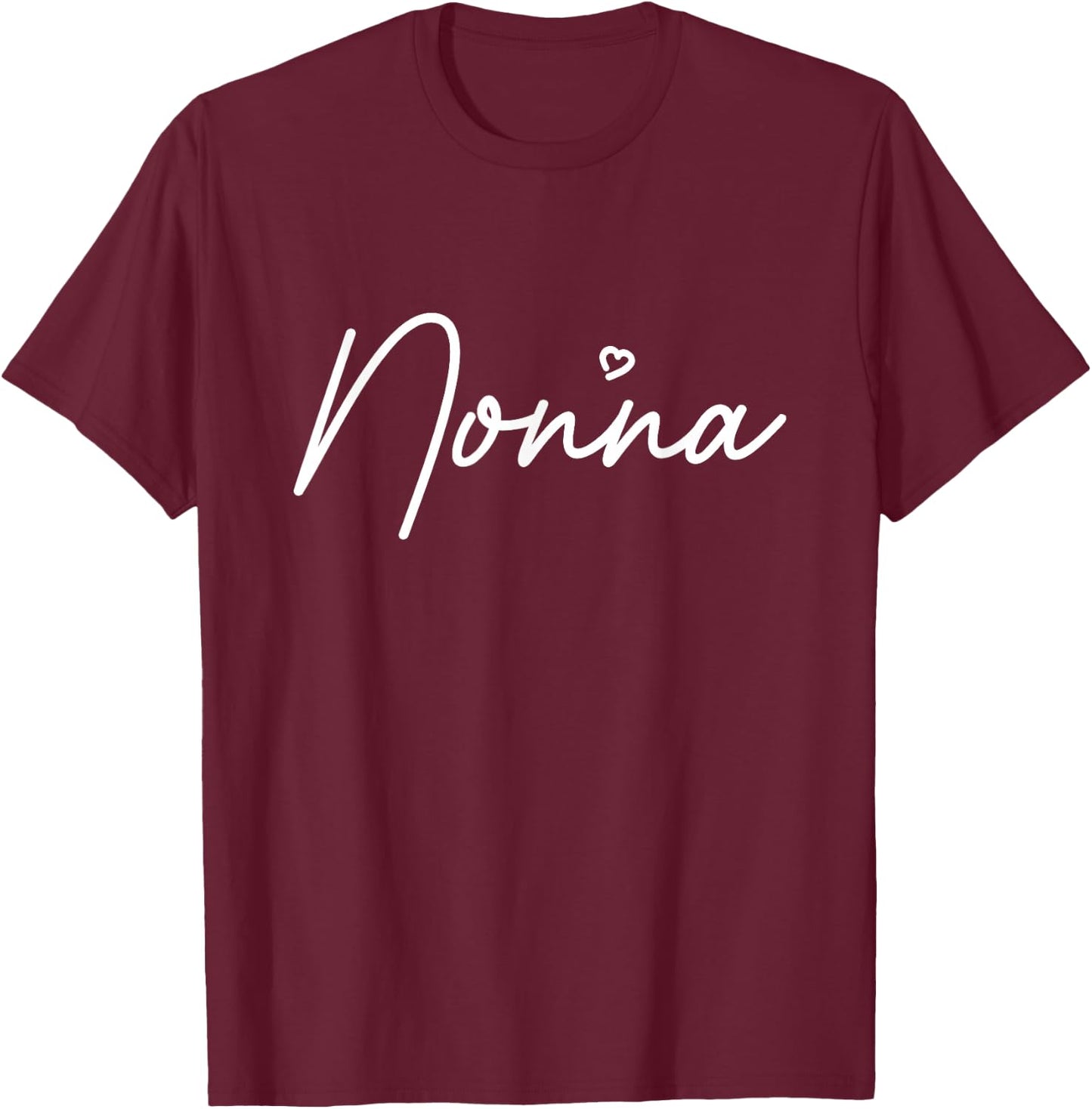 Women's Nonna Cute in Italian Grandma Small T-Shirt - T-Shirt | Maroon