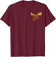 Canadian Moose in The Pocket Elk Cute Moose in Pocket Small T-Shirt - T-Shirt | Maroon