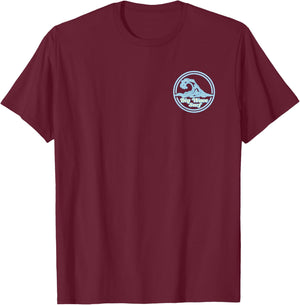Nazaré Portugal Big Wave Surf Club, surfing graphic T-Shirt - T-Shirt | Maroon