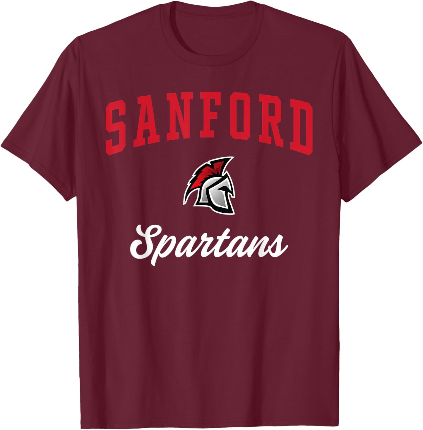 Sanford High School Spartans T-Shirt - T-Shirt | Maroon
