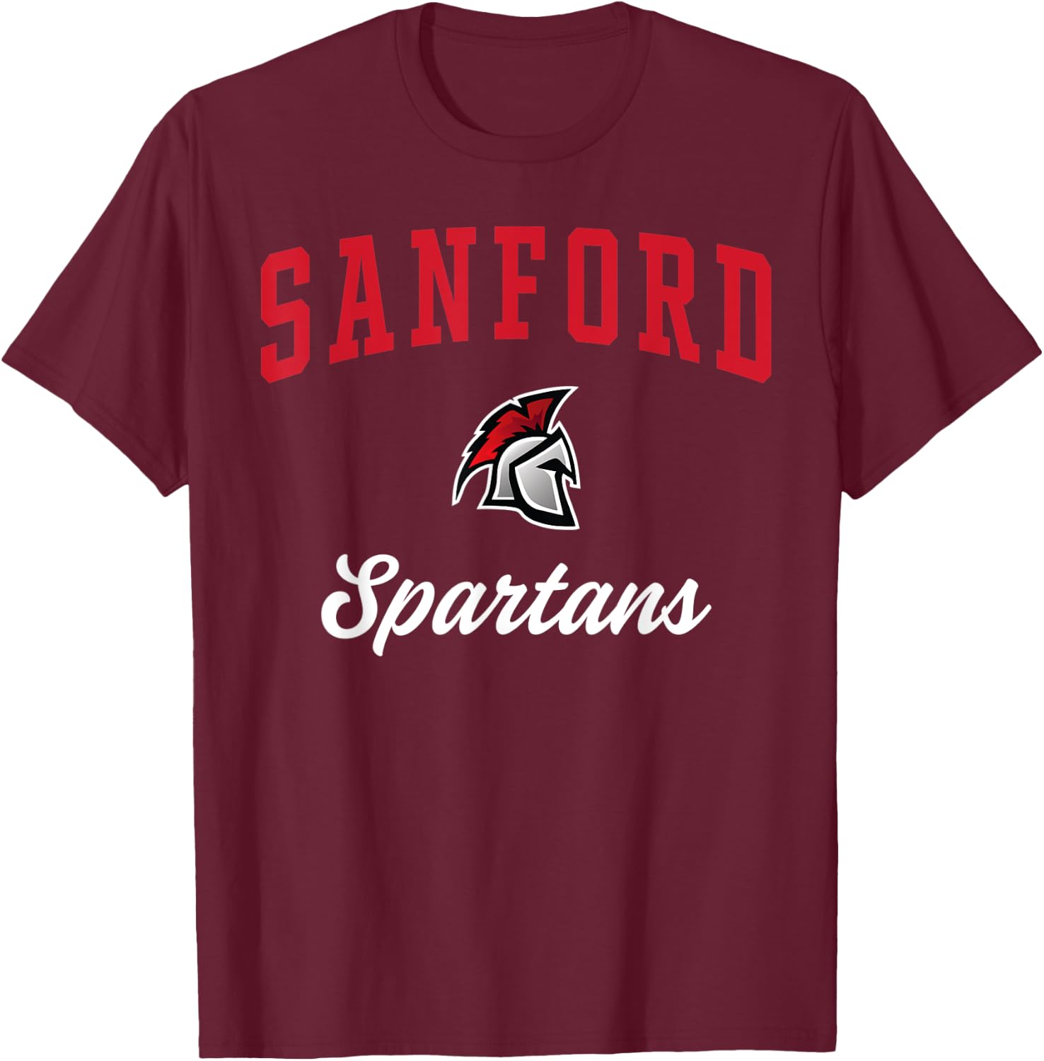 Sanford High School Spartans T-Shirt - T-Shirt | Maroon
