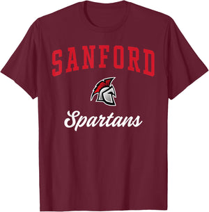 Sanford High School Spartans T-Shirt - T-Shirt | Maroon