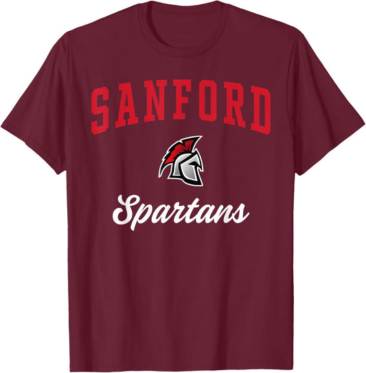 Sanford High School Spartans T-Shirt - T-Shirt | Maroon