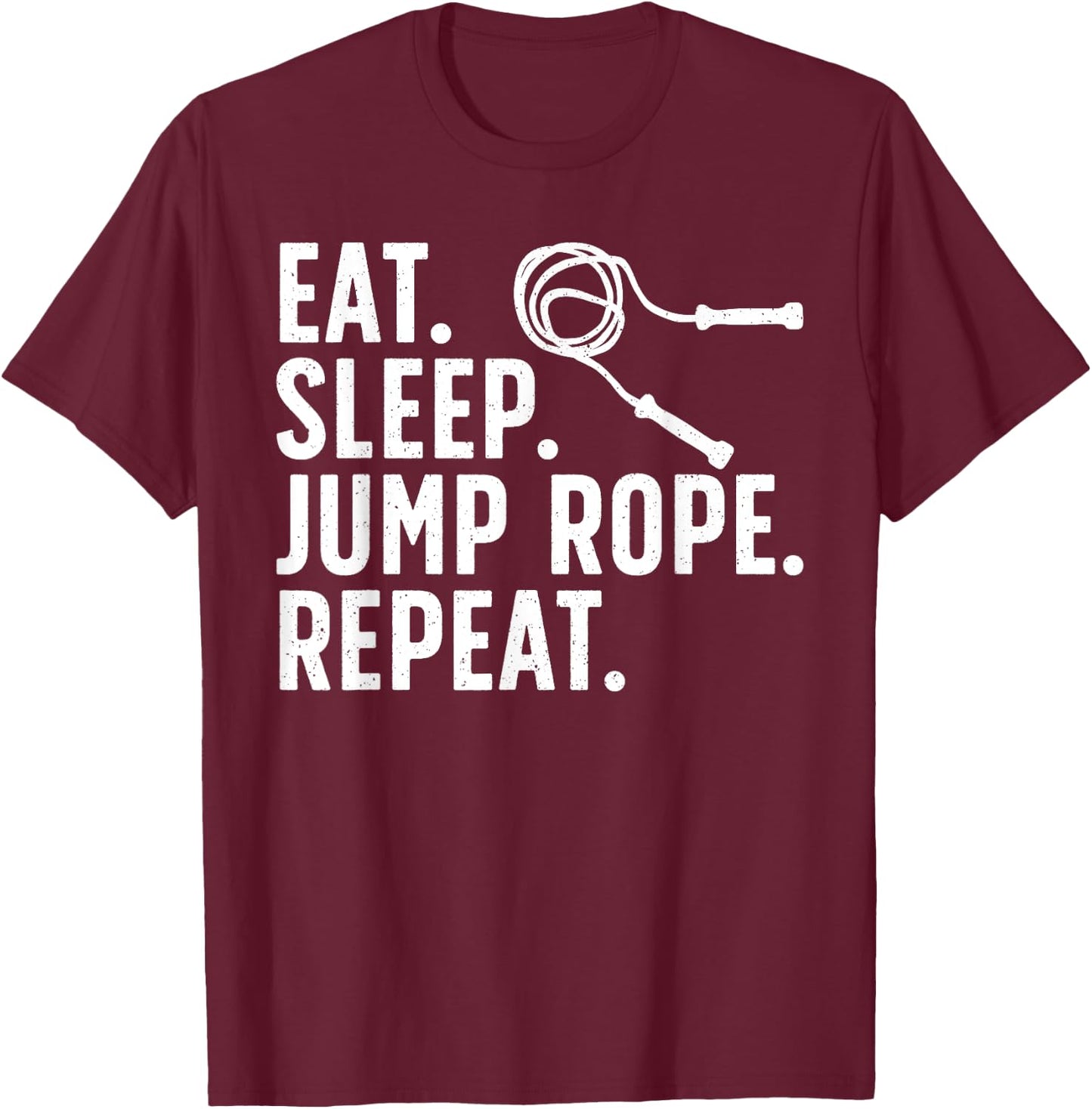 Funny Jump Rope Art Women Roping Jumping Rope Lovers T-Shirt - T-Shirt | Maroon