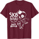 Skate Skateboard Funny Sk8 Skateboarding Skater Old School T-Shirt - T-Shirt | Maroon