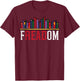 Freadom Shelf Read Reading Book Librarian Men Women Kids T-Shirt - T-Shirt | Maroon