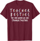 Teacher Besties We Are Stronger Together - Teacher Strong T-Shirt - T-Shirt | Maroon