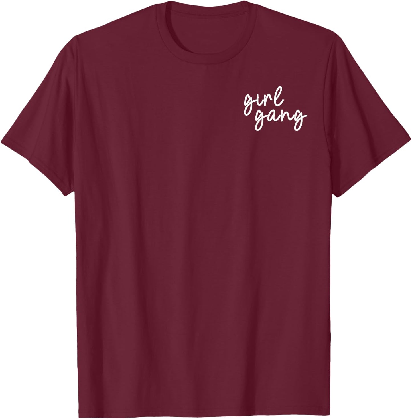 Girl Gang Cute Mommy and Me Matching T-Shirt - T-Shirt | Maroon