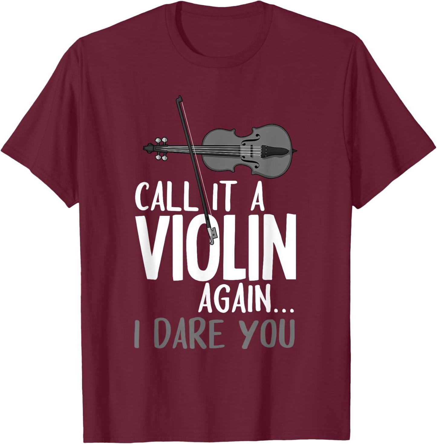 Funny Viola Player Novelty Gift Violin Student Boys Girls T-Shirt - T-Shirt | Maroon