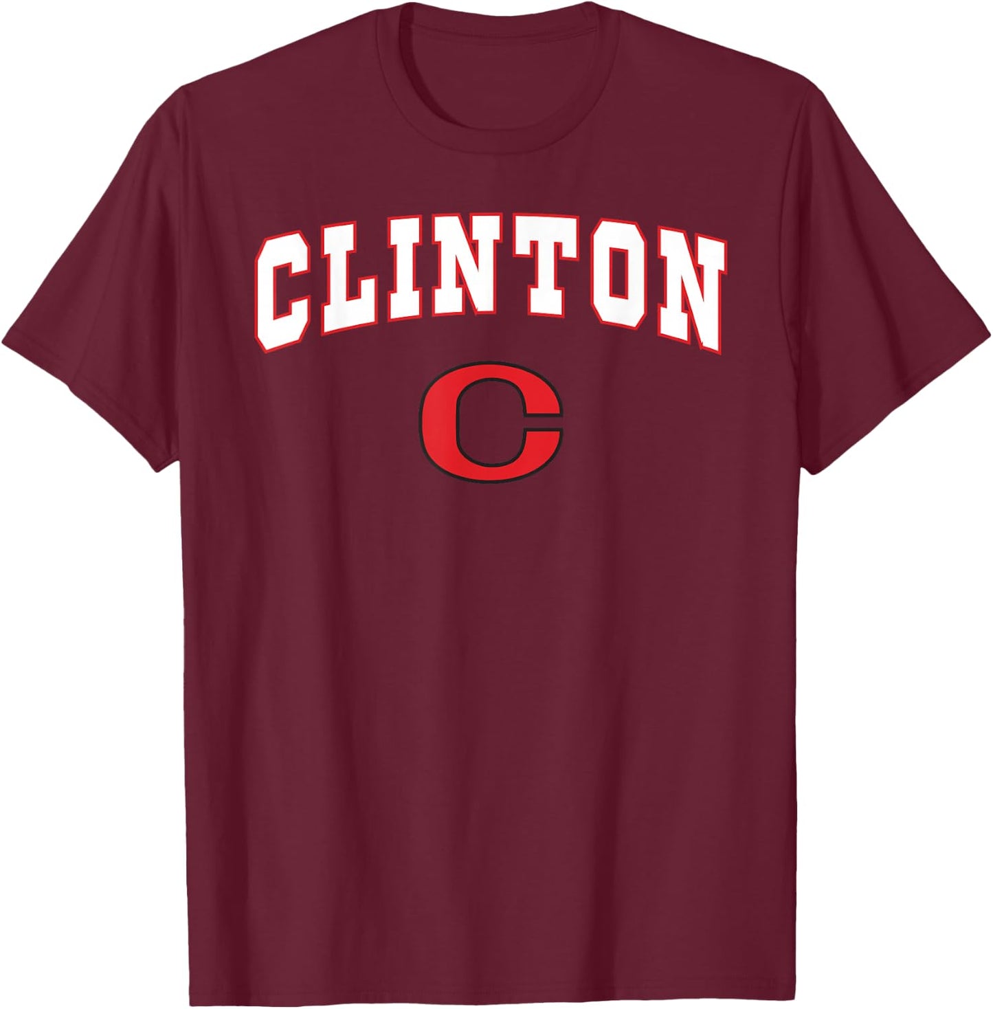 Clinton High School River Kings T-Shirt - T-Shirt | Maroon