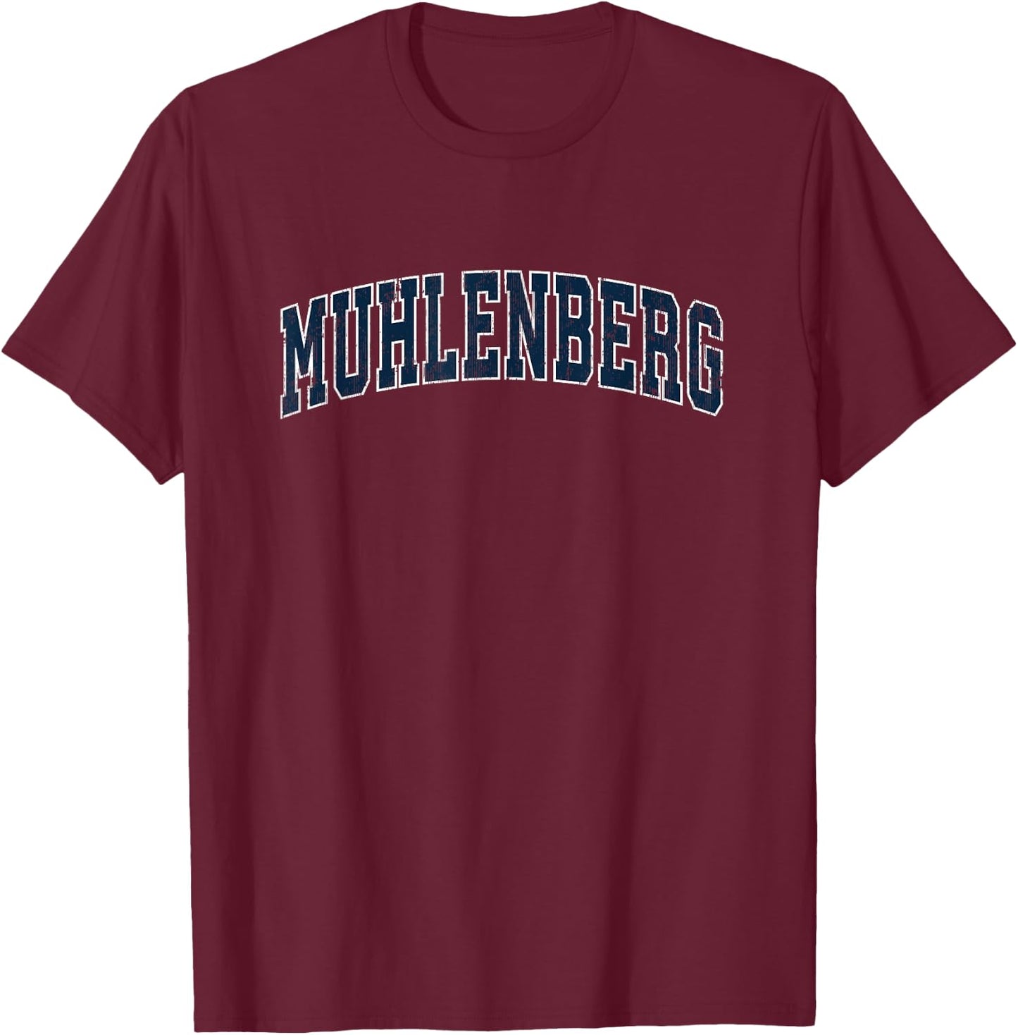 Muhlenberg Pennsylvania PA Vintage Sports Design Navy Design T-Shirt - T-Shirt | Maroon